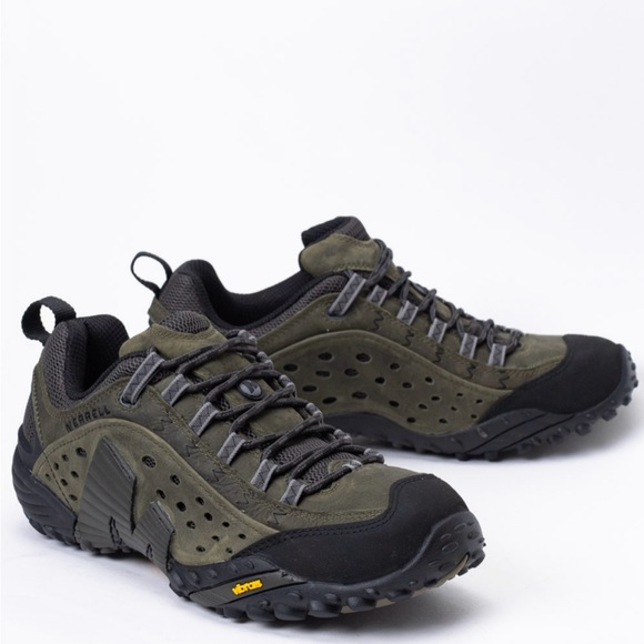 Merrell Intercept Hiking Shoes Men's 10 Castle Rock Sneakers NWB - Picture 2 of 12